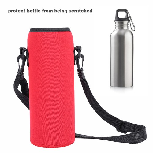 Outdoor 1000ml Water Bottle Insulated Cover Neoprene Carrier Bag Pouch With FD - Bild 4 von 12