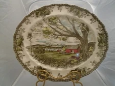 Johnson Bros Friendly Village Harvest Time Oval Platter