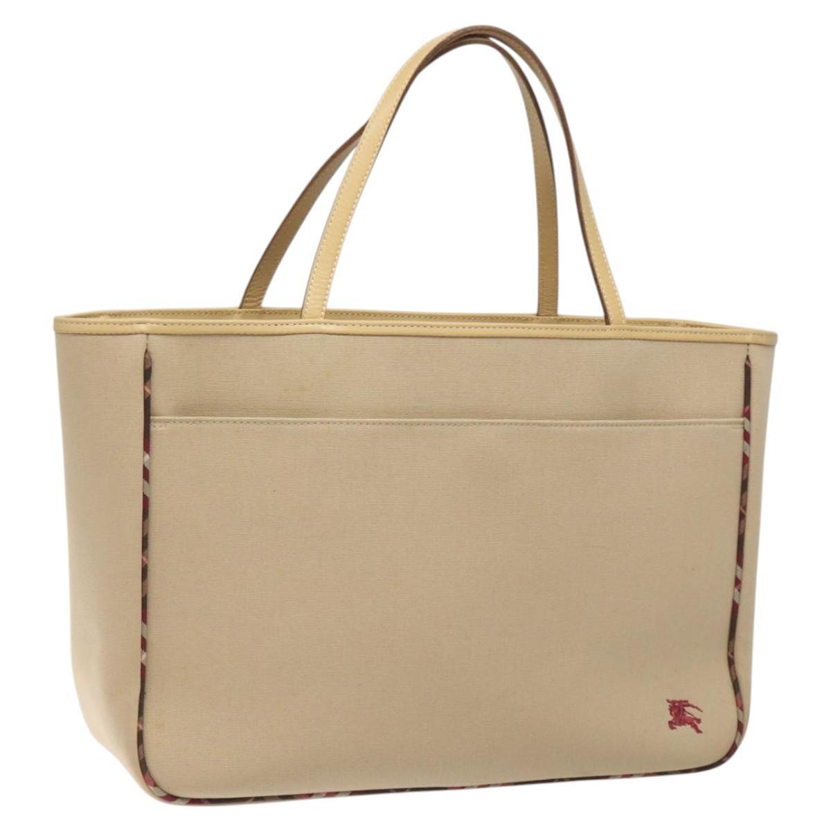 【関税&送料込】Burberry Tote Bag BURBERRY Blue Label Tote Bag Canvas Beige Auth ti2730 | eBay