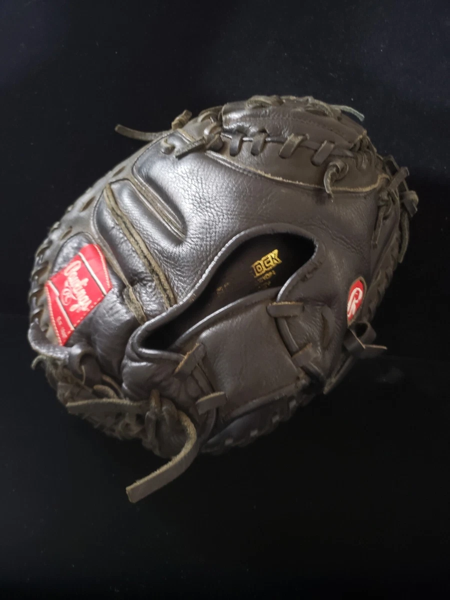 Rawlings Catchers Mitt Glove RCM30TMD 30 Inch Lite Toe RHT Black Tan Leather
