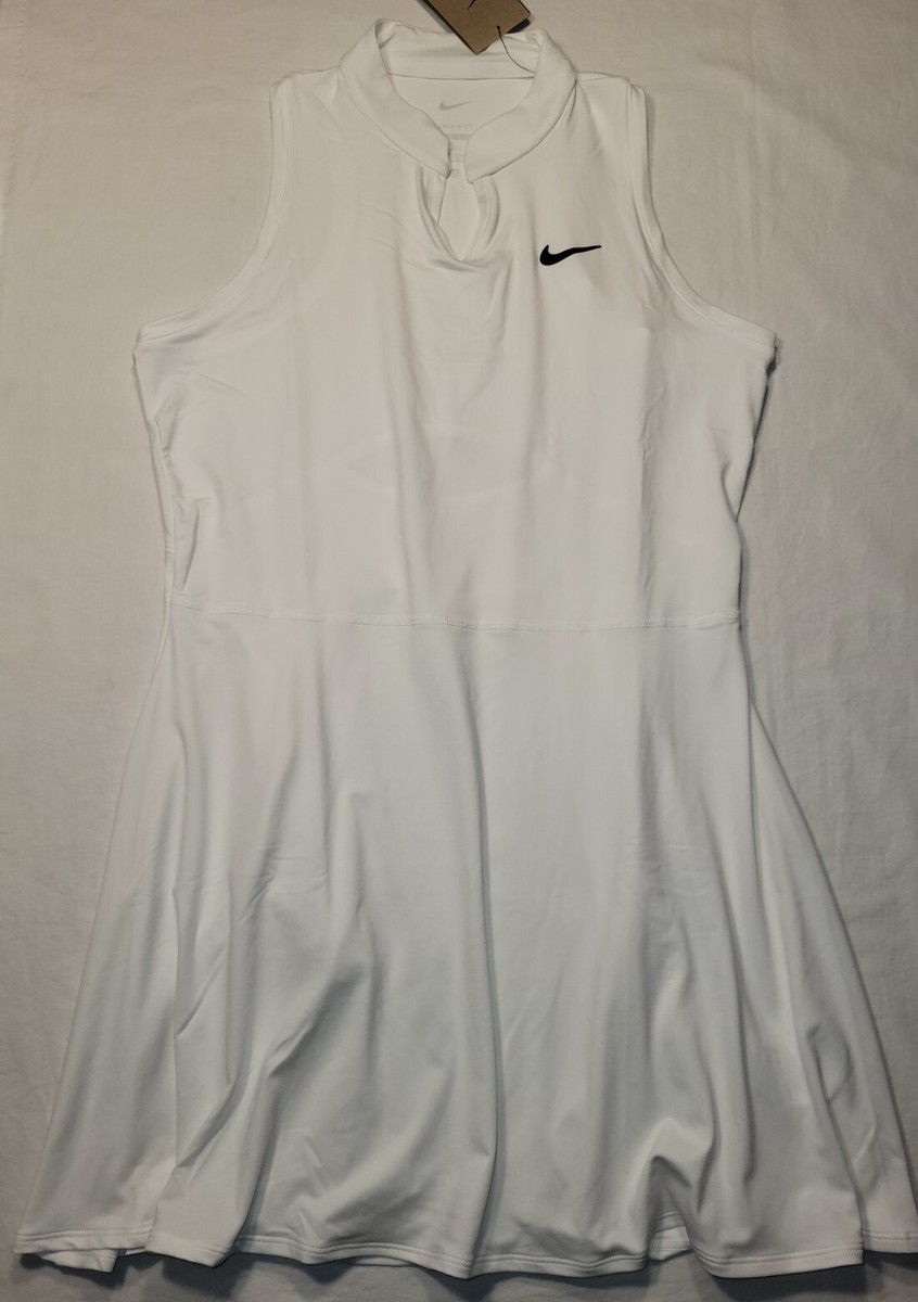 Nike Tennis Womens Court Dri-FIT Victory Dress White DD8730