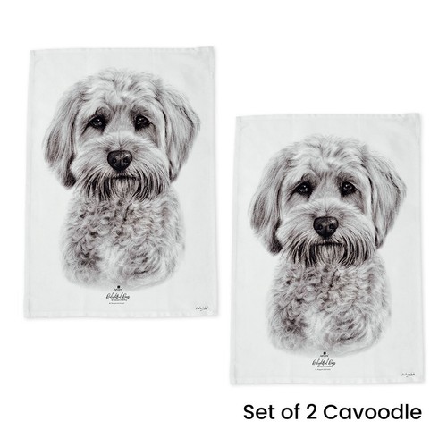 Juego de 2 toallas de té de cocina deliciosas para perros 50 x 70 cm - Imagen 7 de 16