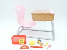 Pink STUDENT DESK Chair & School Supplies OUR GENERATION Awesome Academy 18 Doll