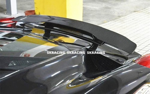 For Ferrari 458 Italia Spider 11-13 Real Carbon Rear Trunk Spoiler Wing BodyKit - Picture 11 of 21