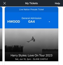 Harry Styles Slane Castle Hollywood Standing x2