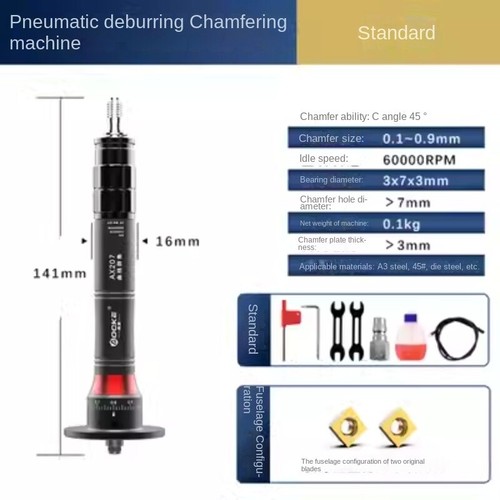 Mini Pneumatic Chamfering Machine Metal Deburring Chamfer Tool Handheld  - Picture 9 of 14