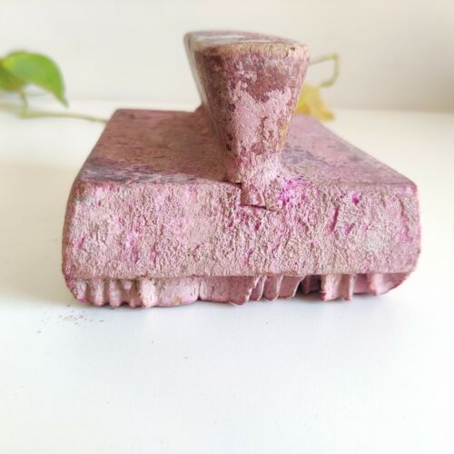 Vintage Primitive Handmade Textile Printing Block Wooden Stamp Old Decorative 79 - 第 5/6 張圖片
