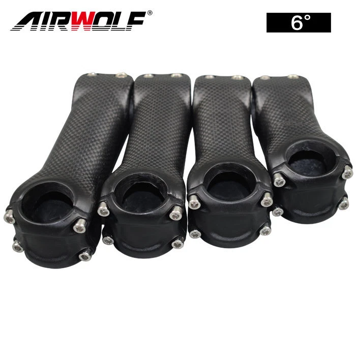 Vástago de bicicleta de carbono 70-130 mm 3k T800 31,8 mm para manillar de bicicleta de carretera y MTB Foto 2 de 4