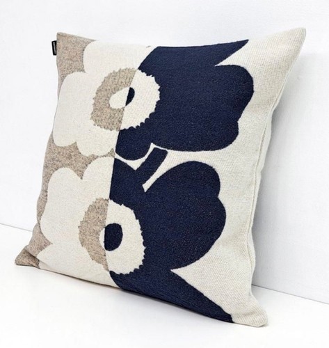 NWT | MARIMEKKO Suur Unikko Tyynynpäällinen Cotton/Wool Pillow Cover 20"x20" - Picture 2 of 8