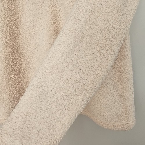 Patagonia los gatos pullover sweater mock neck 1/4 zip cream white size large - Picture 5 of 8