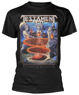 Testament Titans Of Creation Black T-Shirt NEW OFFICIAL | eBay