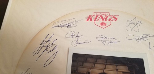 VINTAGE LOS ANGELES KINGS AM1150 KPRZ AUTOGRAPHED BOARD - Picture 7 of 12
