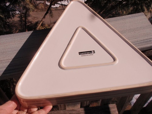 CERAMIC SERVING CHIP TRAY BOWL POOL BALL RACK LUMINARC - Picture 5 of 8