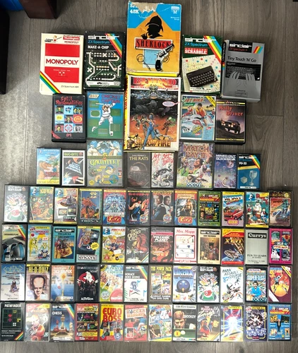 Sinclair ZX spectrum Games Bundle Job Lot - 66 Excellent Titles !! Read Descrip.