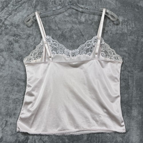 Camiseta sin mangas vintage beige camisola mediana sedosa para mujer’s - Imagen 3 de 13