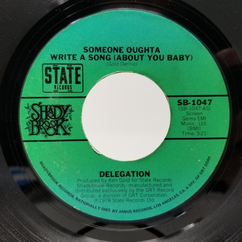 Delegation Someone Oughta / Mr. Heartbreak R&B Soul 45rpm 7" Vinyl Record - Picture 1 of 1