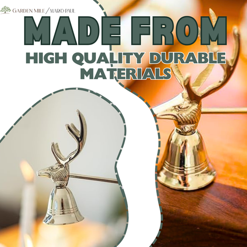 Christmas Candle Wick Snuffer Silver Reindeer Stag Anti Smoke Home Xmas Decor - Picture 11 of 24