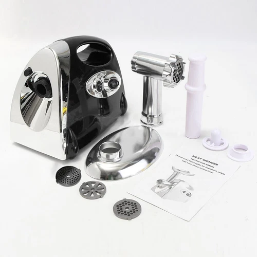 110 V Elektrischer Kommerzieller Fleischwolf Schwerlast Wurstmaschine Fleischwolf Füller USA - Bild 5 von 17