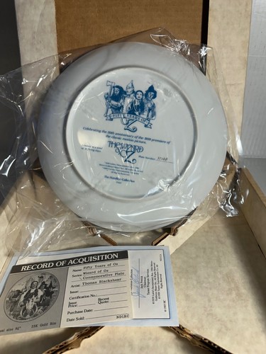 The Wizard of Oz Somewhere over the Rainbow 50 Years of OZ Commemorative Plate-G - Picture 9 of 20