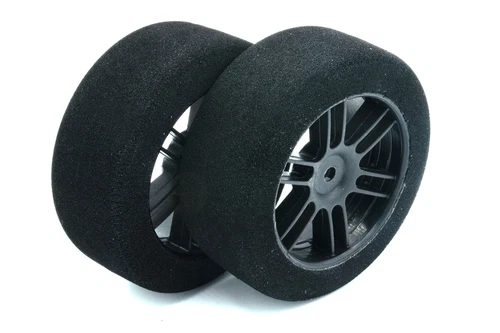BSR F2630-D Drag Foam Tires (Black) (2) (26mm Wide) (30 Shore) w/12mm Hex w/Free - Picture 1 of 9