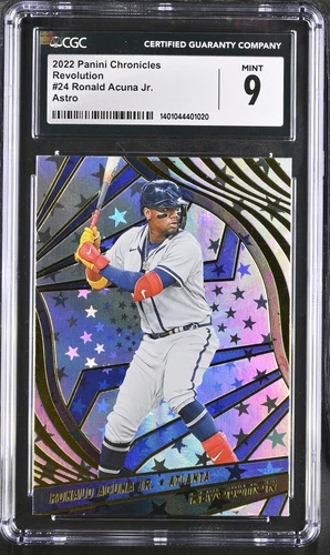 2022 Panini Chronicles Revolution -MLB Atlanta Braves Ronald Acuna Jr. #24 CGC 9