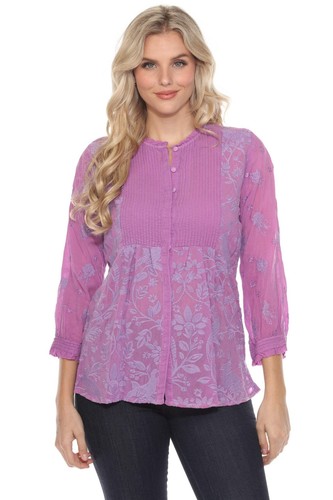 Johnny Was Tabira Bunny Embroidered Blouse C10123-E - Picture 7 of 23