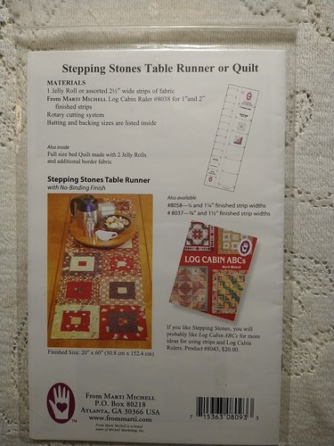 Stepping Stones Quilt or Runner Pattern by Marti Michell Strippity Do-Dahs 8093 - Picture 5 of 5