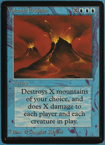 Volcanic Eruption Beta NM-M bluee Rare MAGIC GATHERING CARD (ID) ABUGames Volcanic Eruption Beta NM-M bluee Rare MAGIC GATHERING CARD (ID) ABUGames
