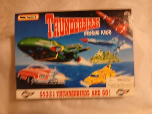 Matchbox Thunderbirds Rescue Pack 5 Vehicle Diecast Pack Open Box