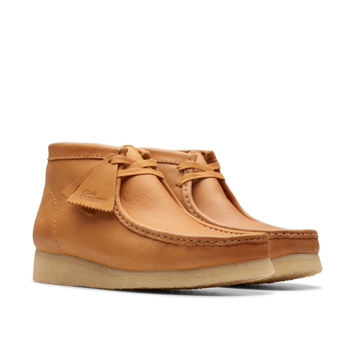 NEW MEN Clarks Wallabee Mid Tan Leather Limited Edition NEW MEN Clarks Wallabee Mid Tan Leather Limited Edition