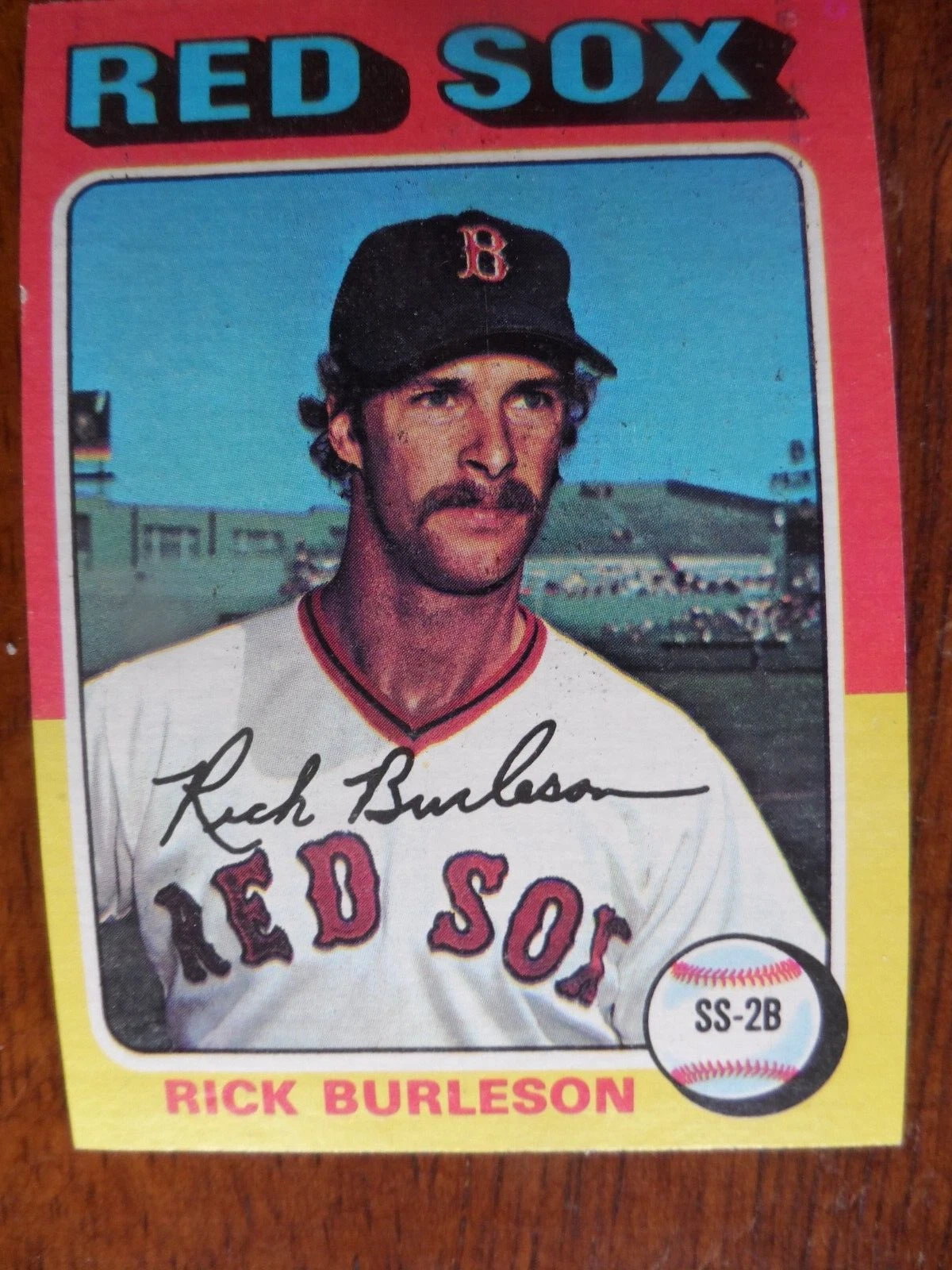 1975 TOPPS MINI BASEBALL #302 RICK BURLESON BOSTON RED SOX EX/MT-NM U-571