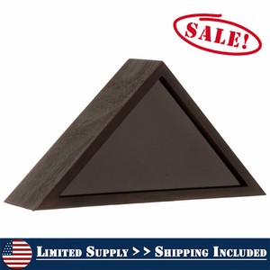 Walnut-American-Flag-Display-Case-Veteran-Military-Shadow-Burial-Funeral