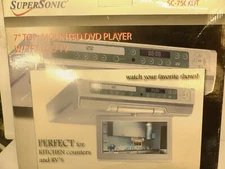 SuperSonic SC-750KDT 7" Top Mounted DVD Player with TFT LCD TV
