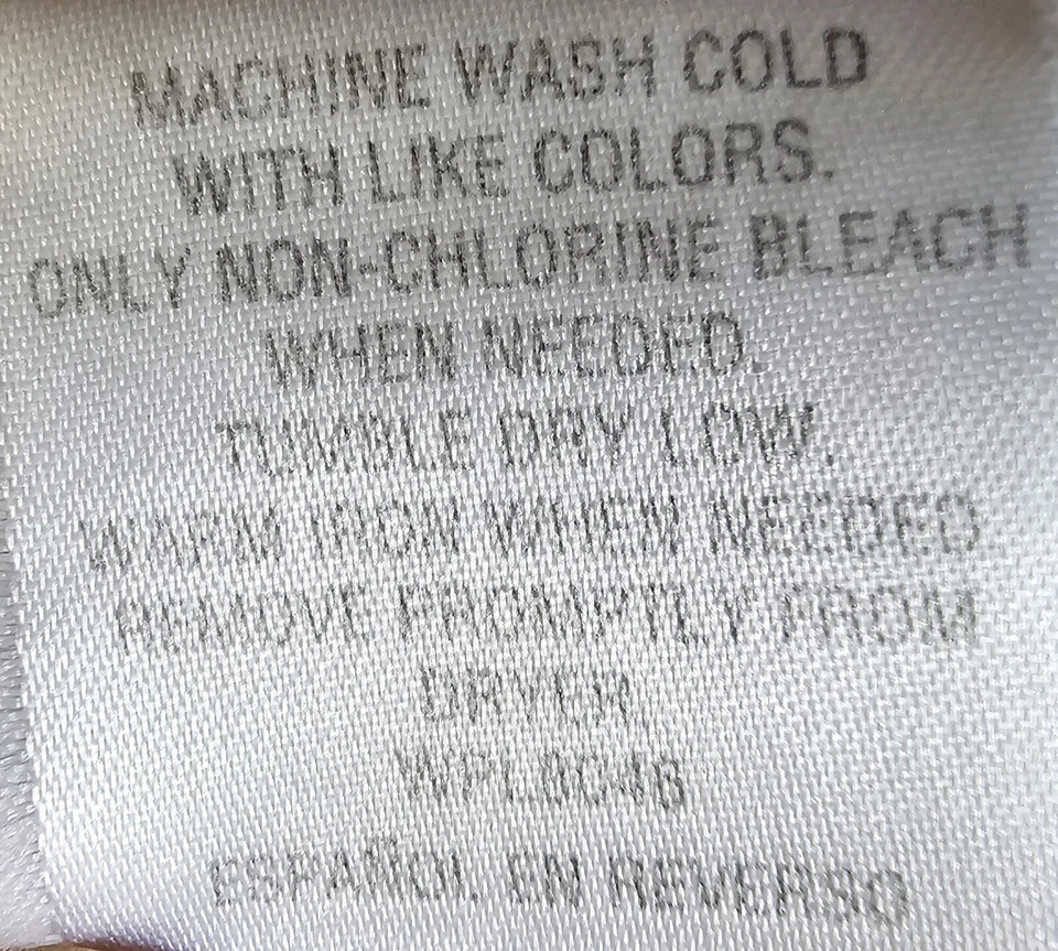 Camisa masculina Club Room tamanho 17.5 34/35 rosa azul branca xadrez - Imagem 4 de 4