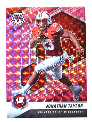 2022 Panini Mosaic Draft Picks Jonathan Taylor Pink Mosaic Card Colts 20/25 SSP