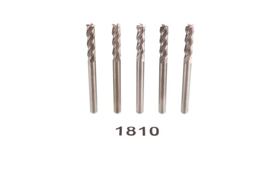 (5) NEW 1/8" HTC CARBIDE END MILL 4 flute brite LOC 1/2 single .125 USA lot - Picture 9 of 9
