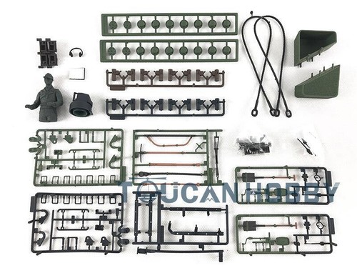 HengLong 3889 1/16 RC Tank German Leopard2A6 Model Plastic Accessory Parts Bag - Picture 6 of 6