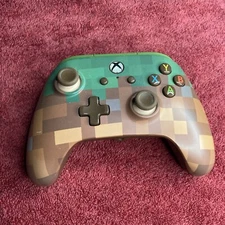 Minecraft PowerA Microsoft XBox Windows PC Minecraft Controller Grass (NO CABLE)