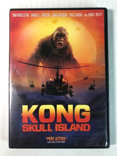 Kong: Skull Island (DVD, 2017) Tom Hiddleston Samuel L. Jackson Top CD