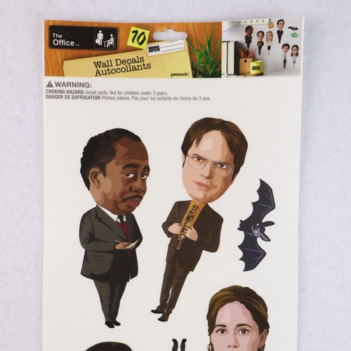 Hoja de 10 calcomanías de pared The Office Michael Scott Dunder Mifflin Dwight - Imagen 2 de 4