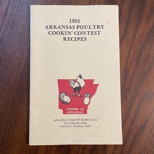 1981 Arkansas Poultry Cookin’ Contest Recipes 1981 Vintage Like New - Imagen 1 de 4