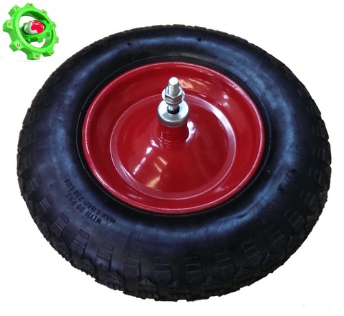 RUOTE CARRIOLA PNEUMATICA , 3.50 - 8 MODELLO VESPA CARRIOLE ASSE LUNGO - Foto 3 di 8
