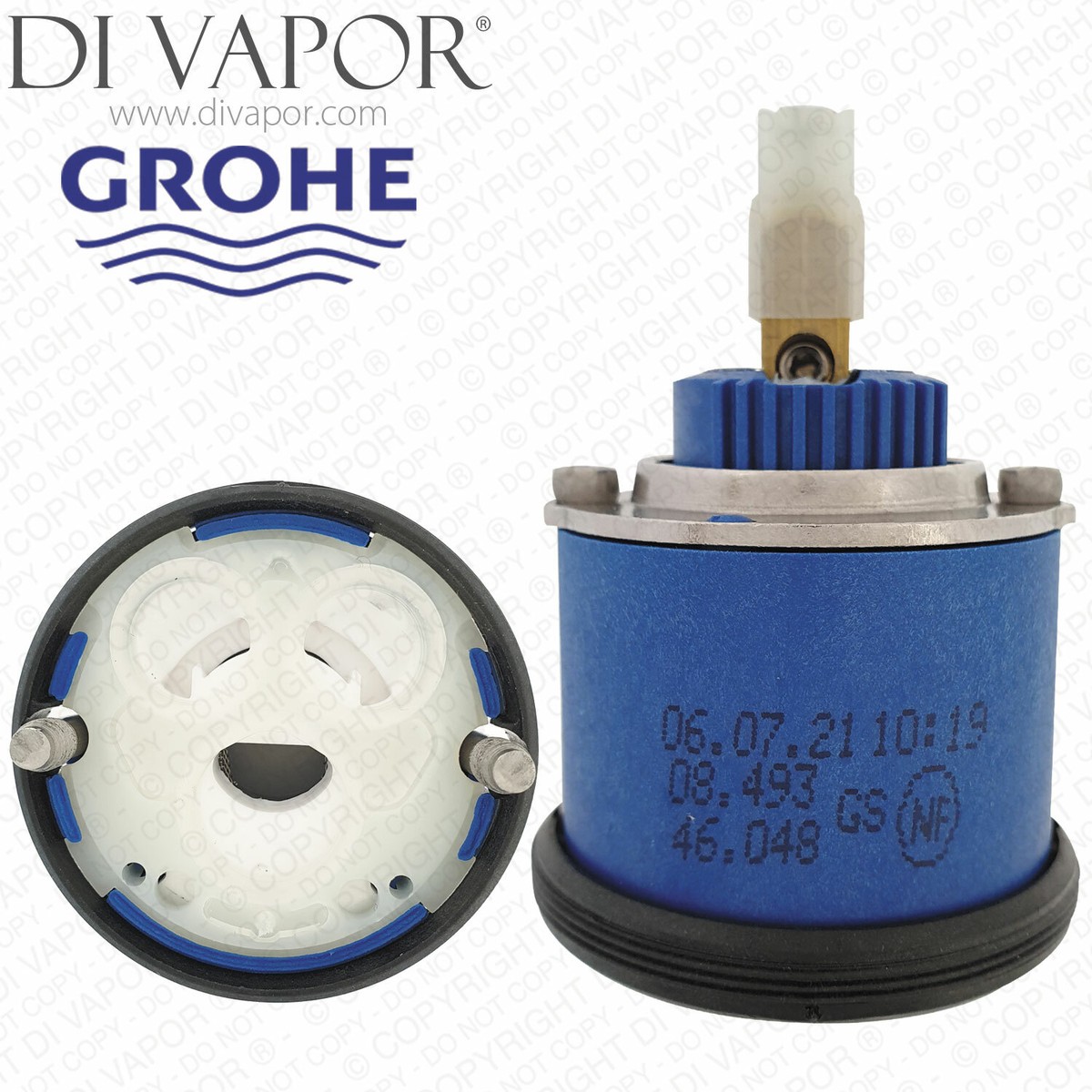 グローエ GROHE 46048000セラミックカートリッジ 46mm【純正品】 Grohe 46048000 GRO46048 46mm Cartridge for Ohm, Alira