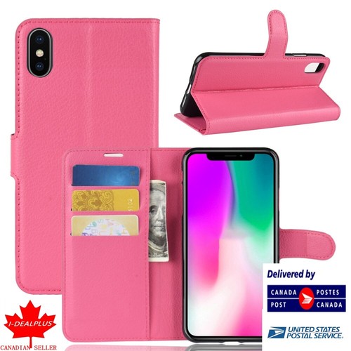 Für iPhone X/XS Flip Slots Wallet Soft Case/Cover/Kartenhalter Ständer Etui - Bild 48 von 54