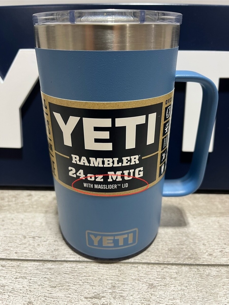 YETI Rambler 24oz Mug LTD ED VERY RARE * PACIFIC BLUE! *w