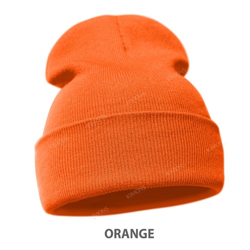 Cuff Beanie Hat Plain Knit Winter Cap Slouchy Skully Ski Warm Men Women Solid CF - Picture 28 of 31