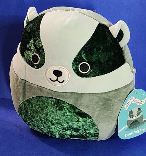 Squishmallows Velvet Squad Beauregard der grüne Dachs 8 Zoll Neu mit Etikett - Bild 1 von 2