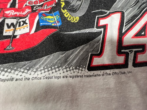 Tony Stewart #14 White T Shirt Official Fan Club Size M NASCAR - Picture 12 of 12