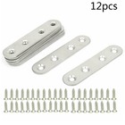 12PCS Stainless Steel Heavy Duty Bracket Connector for Furniture Restoration