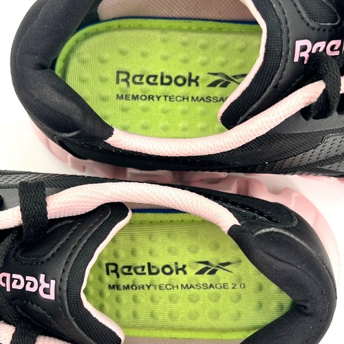 Reebok Zigtech Sneakers Athletic Shoes Womens 9.5 Black Pink Memory Foam Sole - Picture 5 of 20